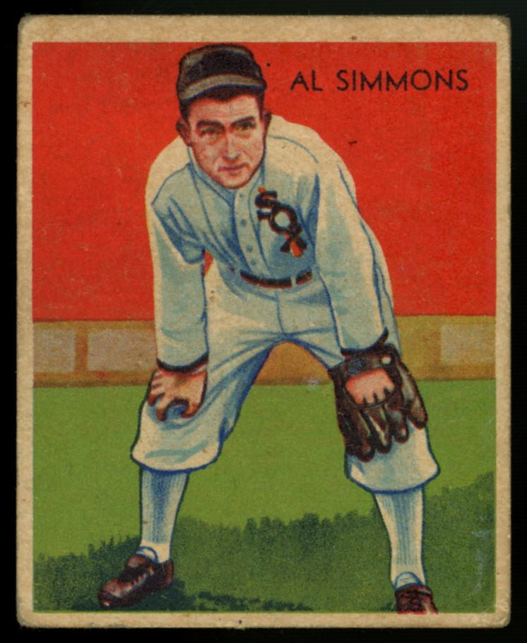 1934 National Chicle Al Simmons Diamond Stars #2 Poor (Pinhole)