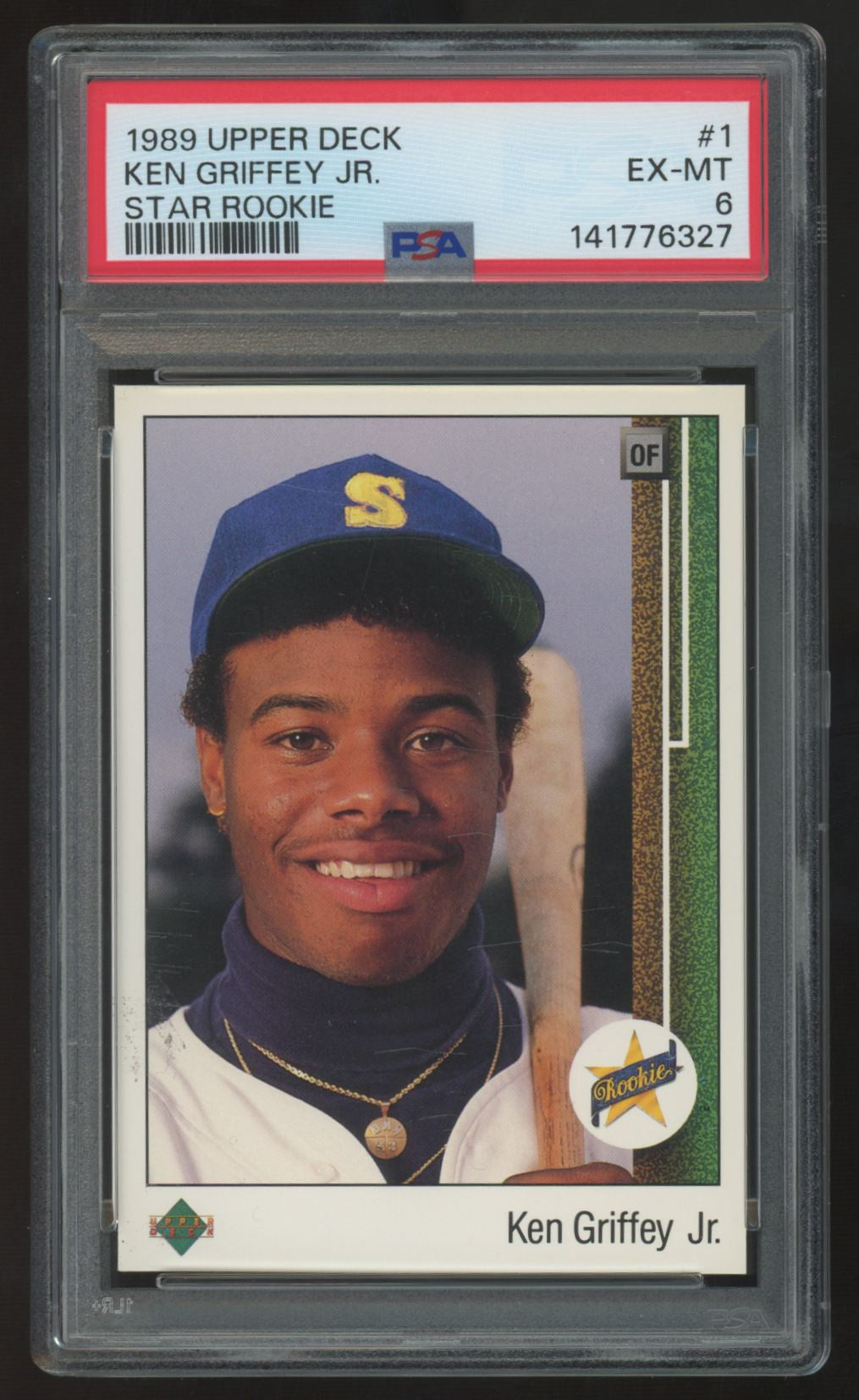 1989 Upper Deck Ken Griffey Jr. RC #1 PSA 6 *327