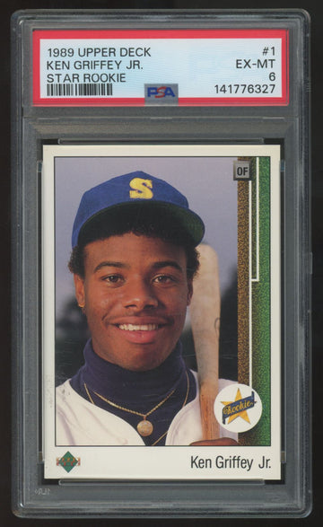1989 Upper Deck Ken Griffey Jr. RC #1 PSA 6 *327