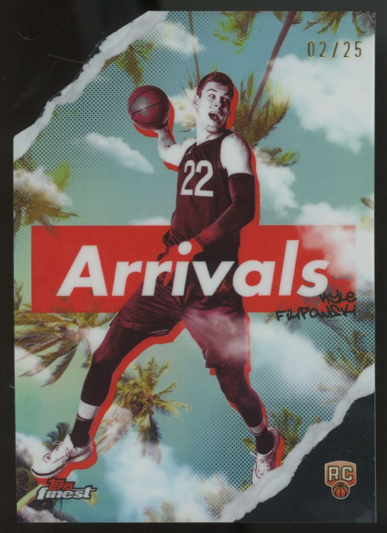 2024/25 Topps Finest Kyle Filipowski RC Arrivals Die-Cut /25 #A-12