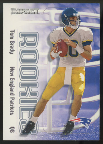 2000 Fleer SkyBox Impact Tom Brady RC Rookies #27