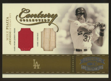 2004 Donruss Baseball Mike Piazza Century Collection Dual Relic /25 #CC-61
