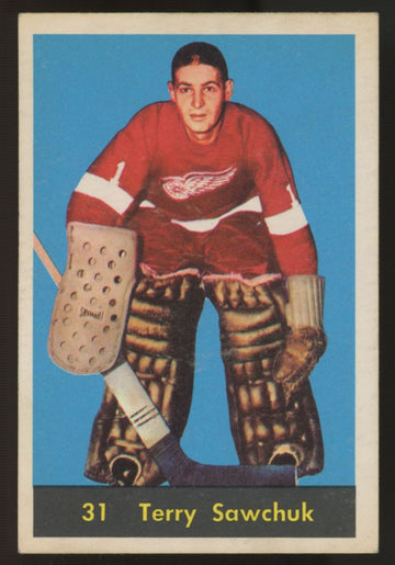 1960-61 Parkhurst Terry Sawchuk #31 VG/EX (Back)