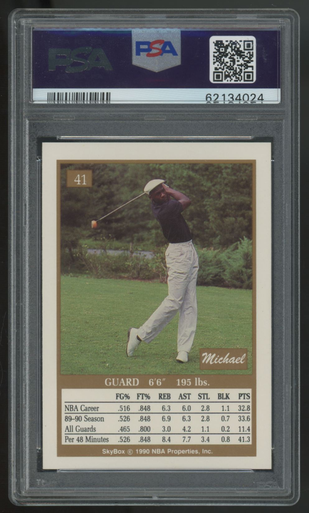 1990-91 Skybox Michael Jordan #41 PSA 9