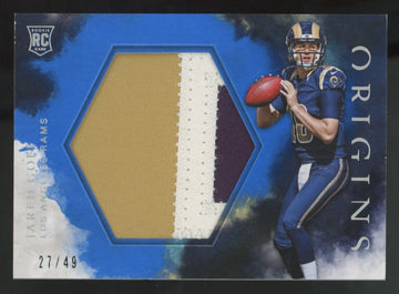 2016 Panini Origins Jared Goff RC Blue Jumbo Patch /49 #RJJ-JG
