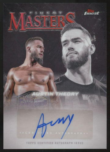 2025 Topps Finest WWE Austin Theory Masters Auto #FM-ATY