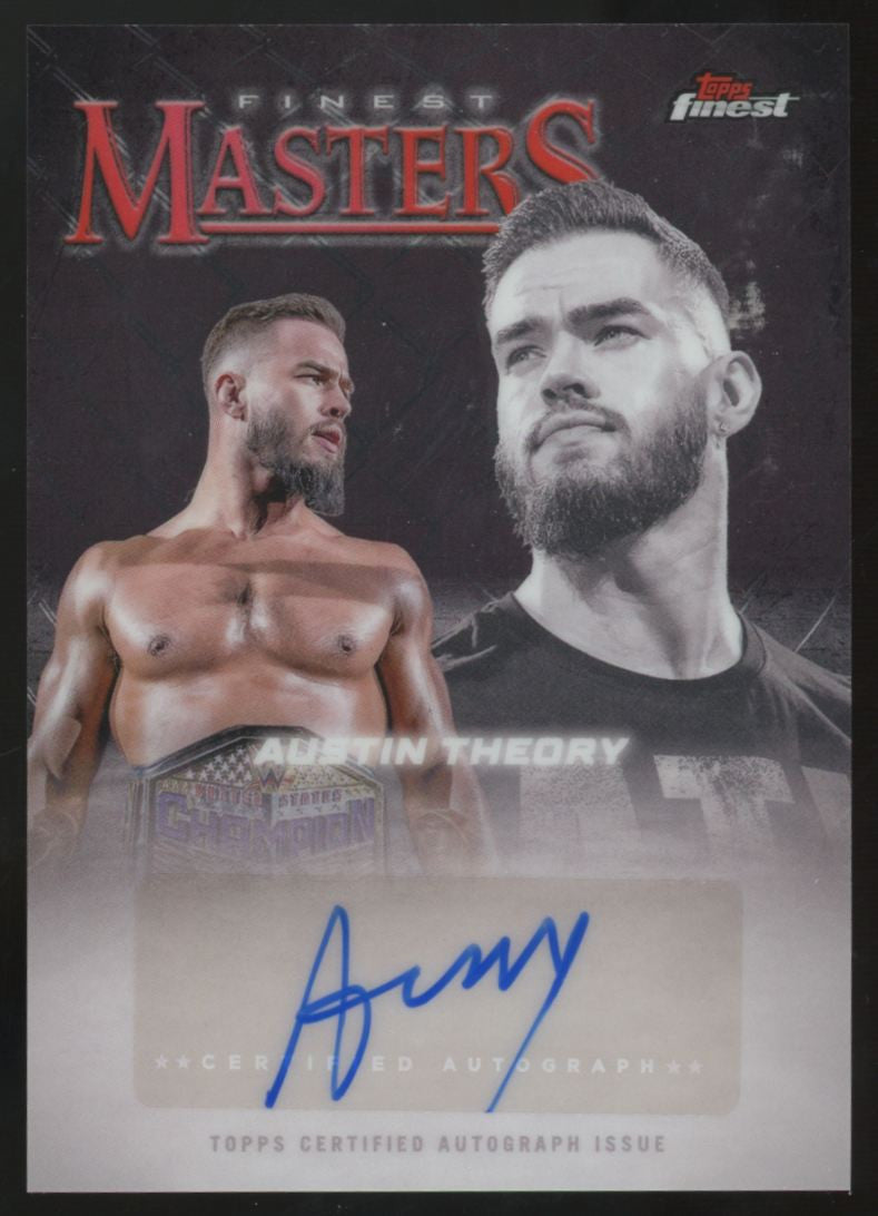 2025 Topps Finest WWE Austin Theory Masters Auto #FM-ATY
