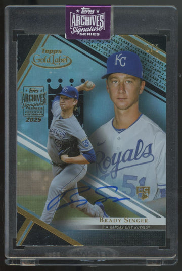 2025 Topps Archives Signature Series Brady Singer RC Auto 1/1 #58
