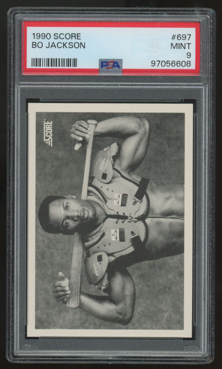1990 Score Bo Jackson Black & White #697 PSA 9