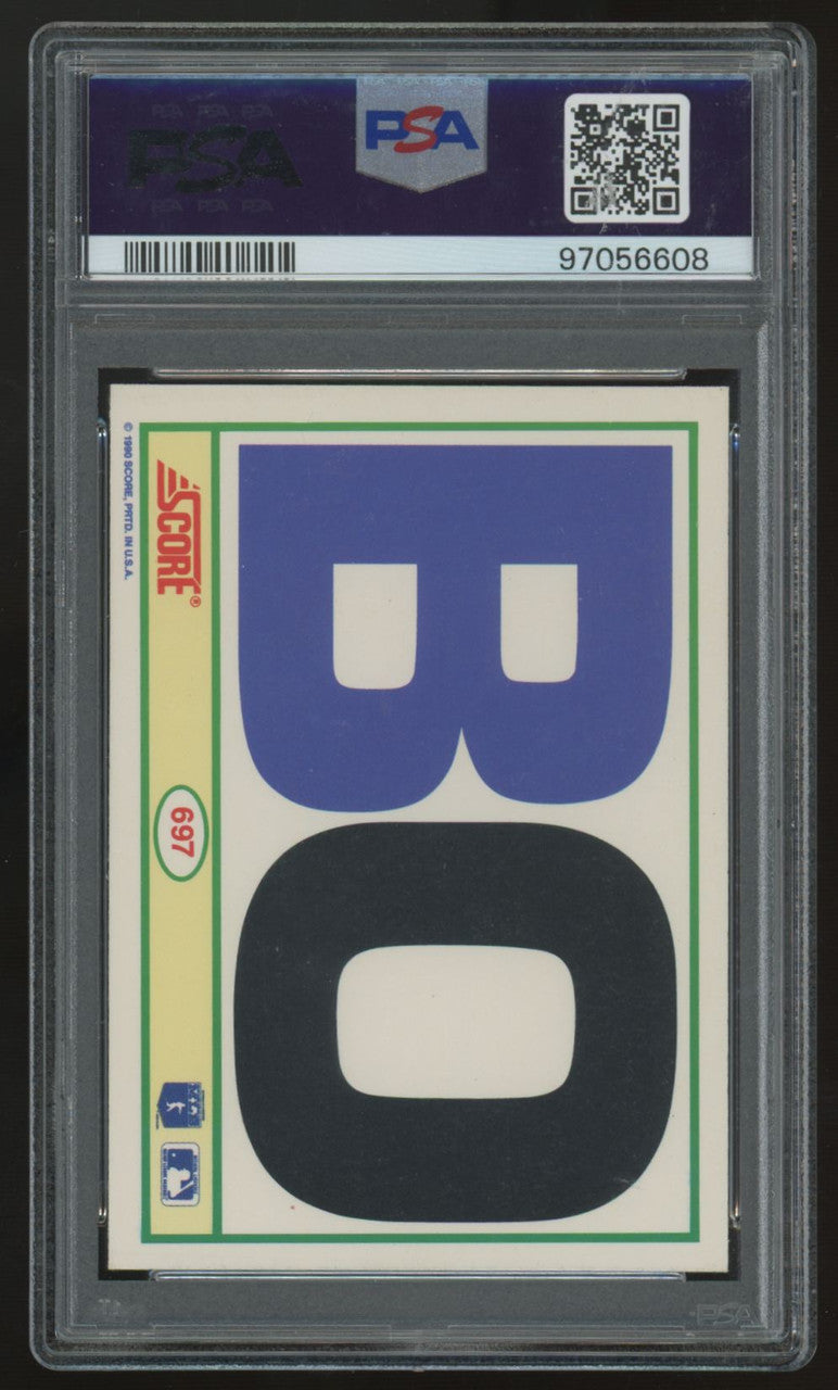 1990 Score Bo Jackson Black & White #697 PSA 9