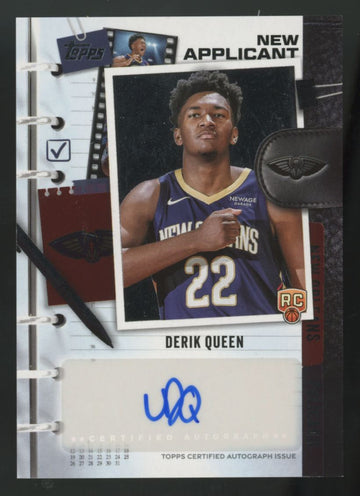 2025-26 Topps Derik Queen RC New Applicant Auto #NA-DK