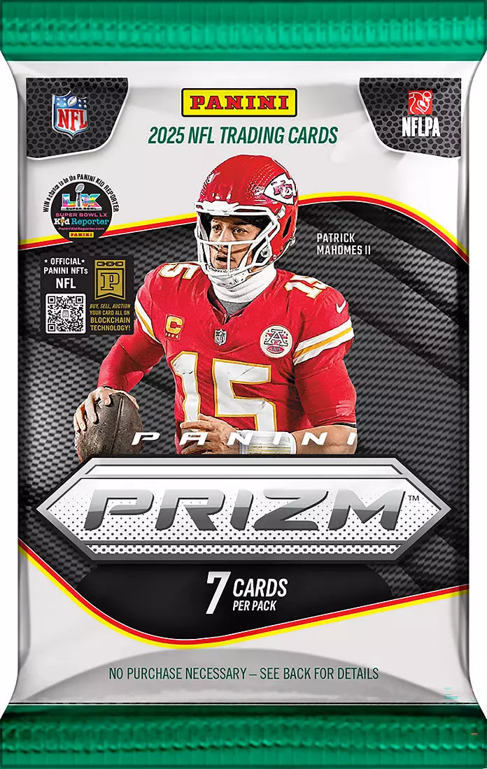 2025 Panini Prizm Football Mega Box (Neon Green Pulsar)