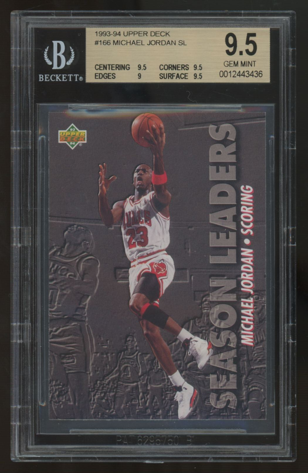 1993-94 Upper Deck Michael Jordan Season Leaders #166 BGS 9.5