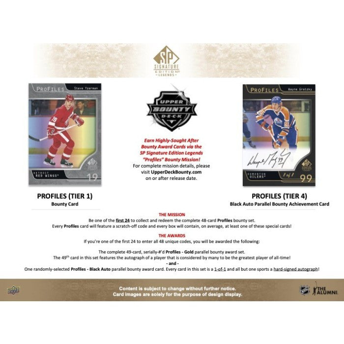 2020/21 Upper Deck SP Signature Edition Legends Hockey Hobby Box