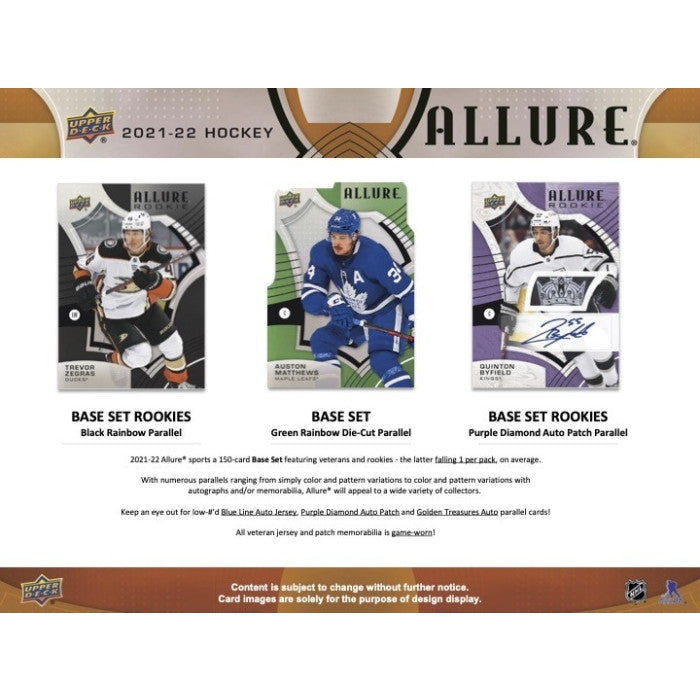 2021/22 Upper Deck Allure Hockey Hobby Box