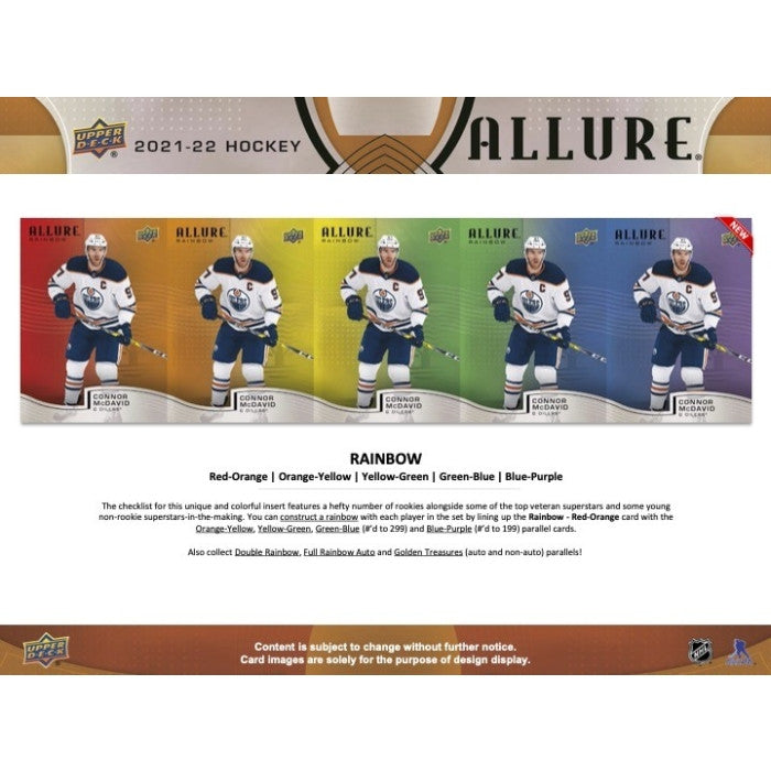 2021/22 Upper Deck Allure Hockey 20 Box Case