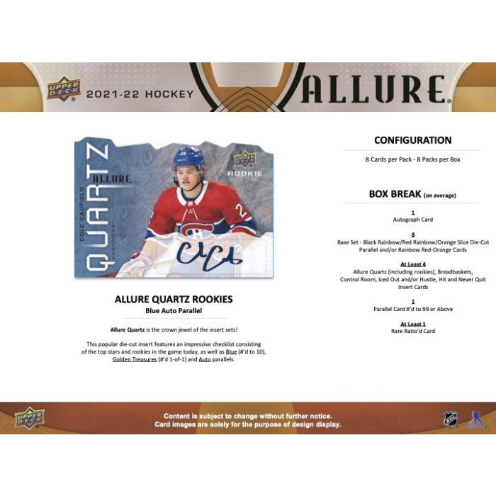 2021/22 Upper Deck Allure Hockey Case (10)