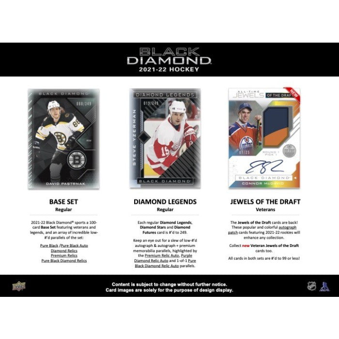 2021/22 Upper Deck Black Diamond Hobby Box
