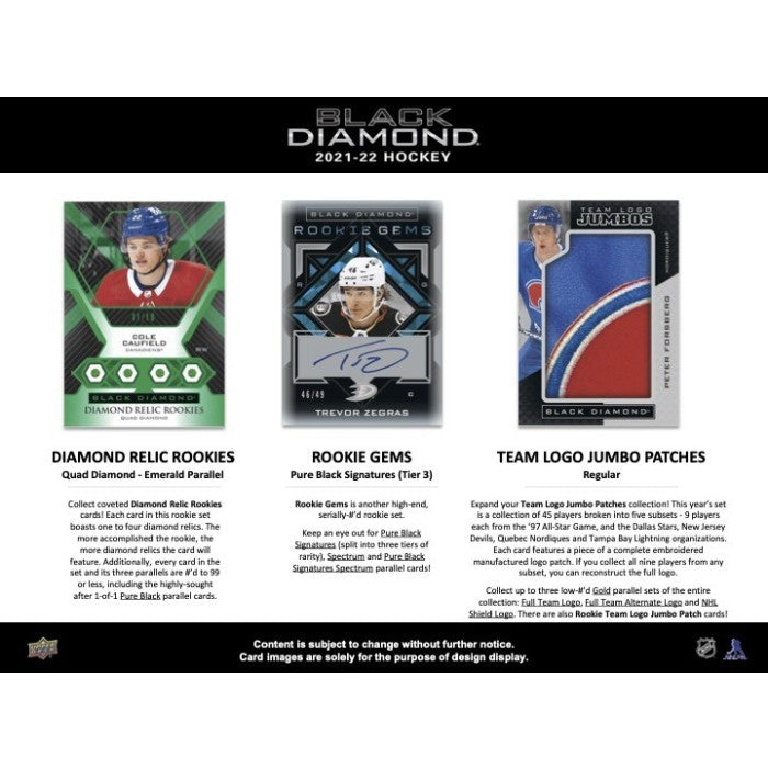 2021/22 Upper Deck Black Diamond Hobby Box