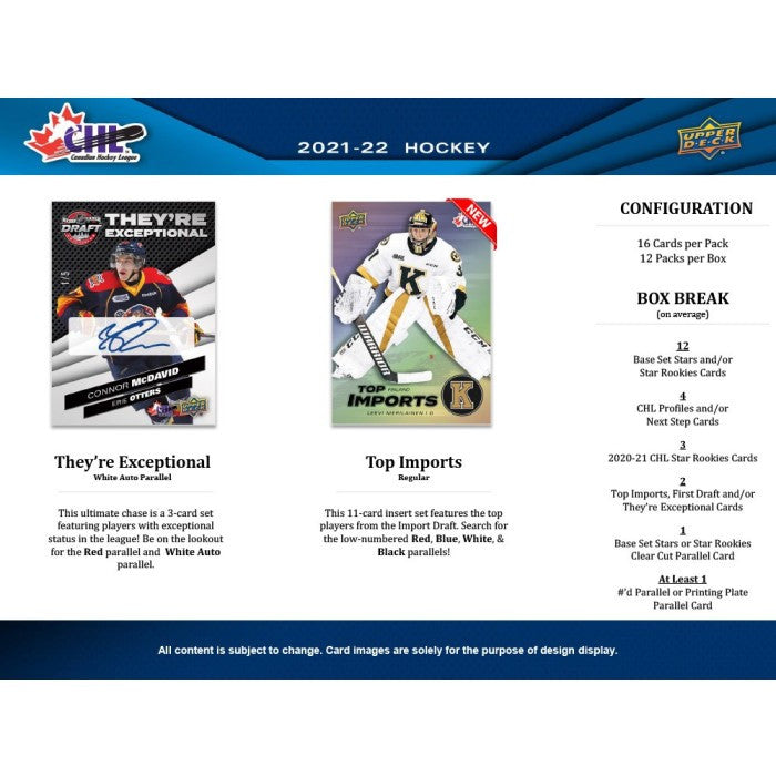 2021/22 Upper Deck CHL Hockey Case (20)