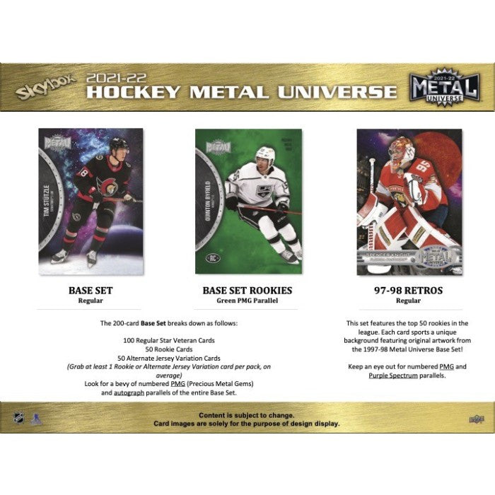 2021/22 Upper Deck Skybox Metal Universe Hockey Hobby Box