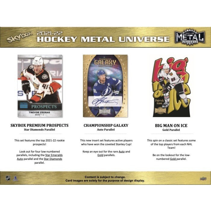 2021/22 Upper Deck Skybox Metal Universe Hockey Hobby Box