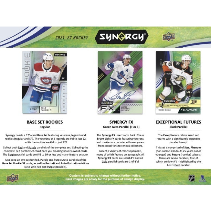2021/22 Upper Deck Synergy Hockey Hobby Case (16)