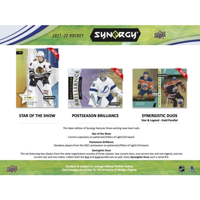 2021/22 Upper Deck Synergy Hockey Hobby Box