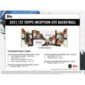 2022 Topps Inception  Overtime Elite Basketball Box