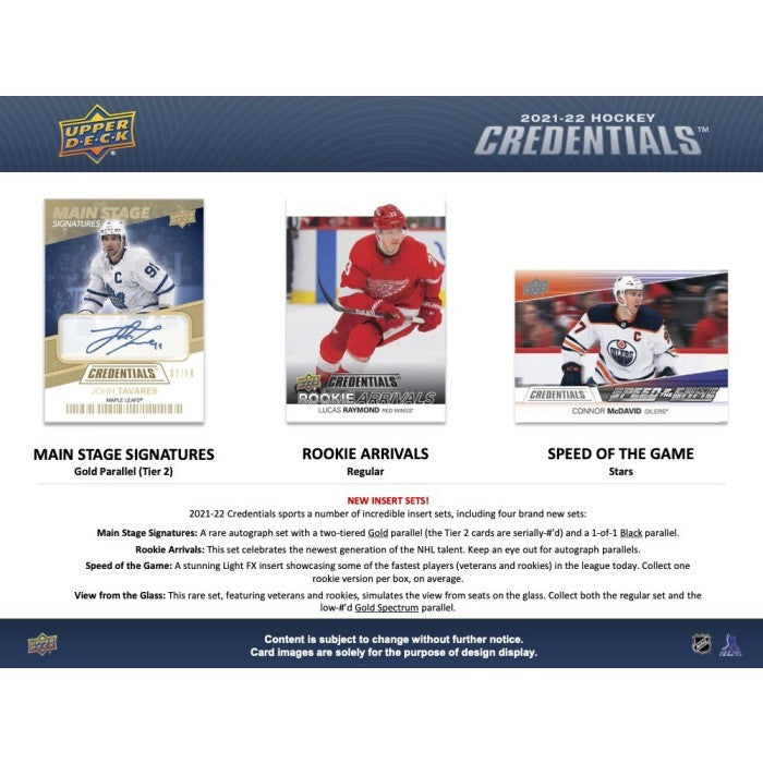 2021/22 Upper Deck Credentials Hockey Hobby Case (20)