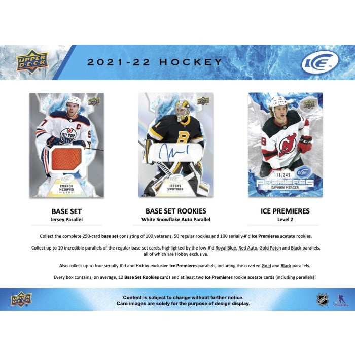 2021/22 Upper Deck Ice Hockey Hobby Box