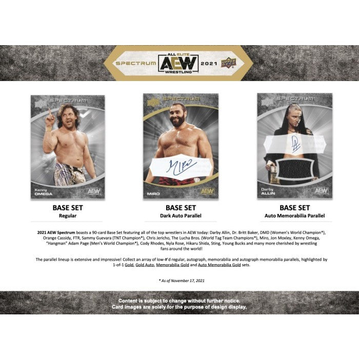 2021 Upper Deck AEW Spectrum Hobby Box