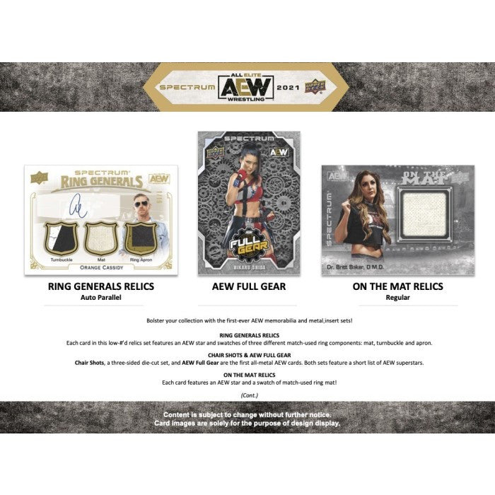 2021 Upper Deck AEW Spectrum Hobby Case