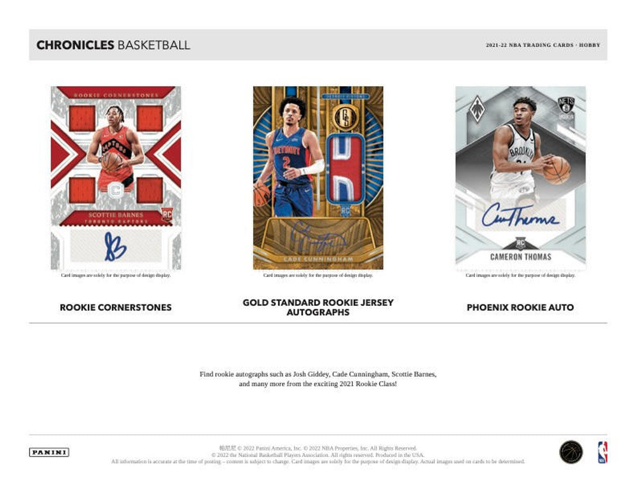 2021/22 Panini Chronicles Basketball Hobby Box