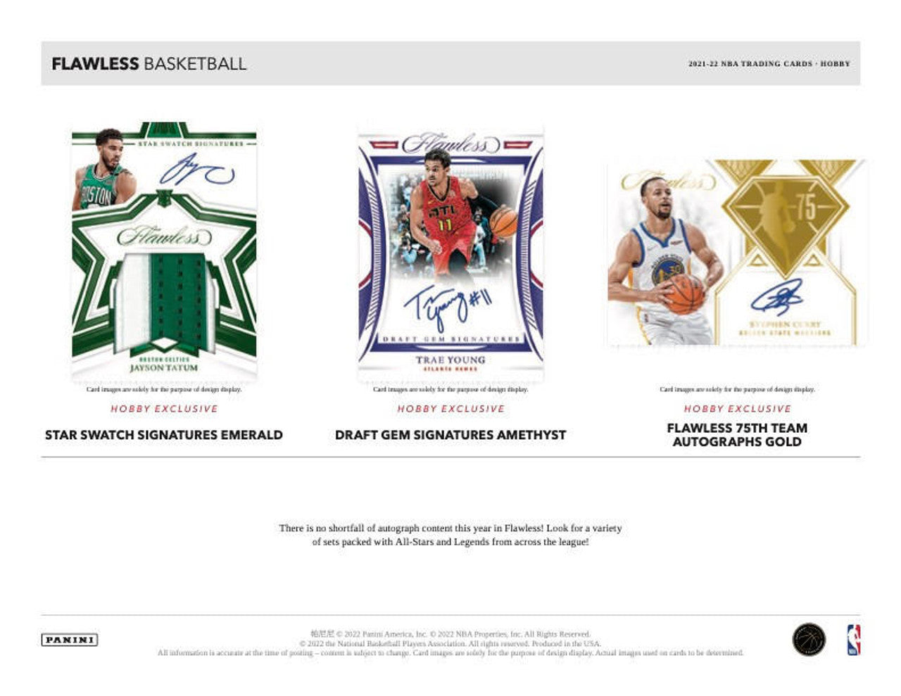 2021/22 Panini Flawless Basketball NBA 2-Box Case