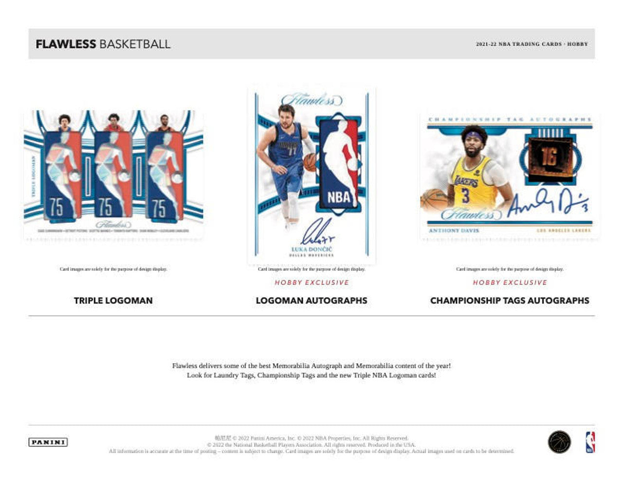 2021/22 Panini Flawless Basketball NBA 2-Box Case