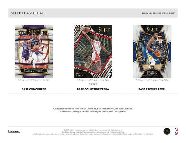2021/22 Panini Select Basketball Hobby Box
