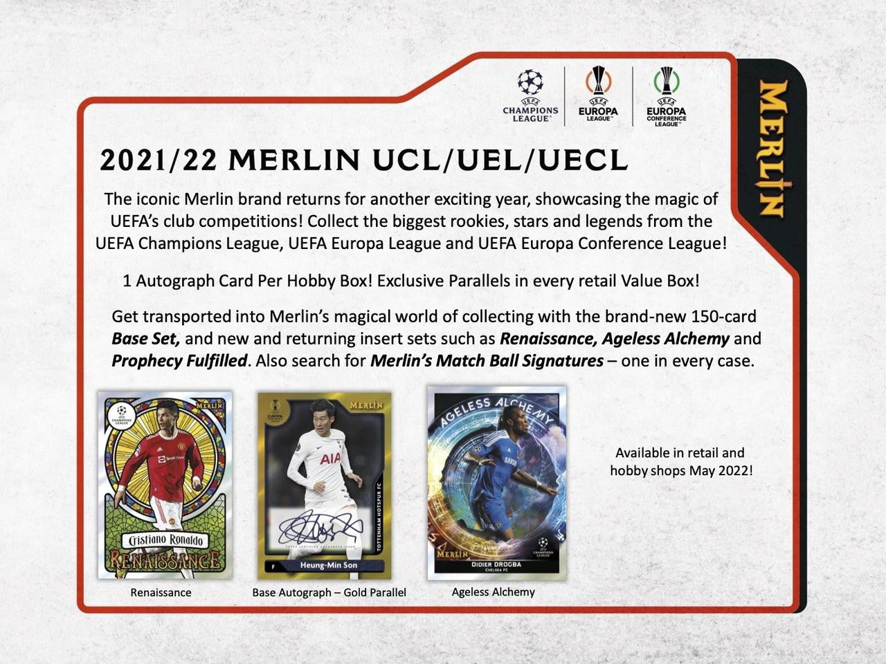 2021/22 Topps Chrome Merlin UEFA Champions League Soccer Box