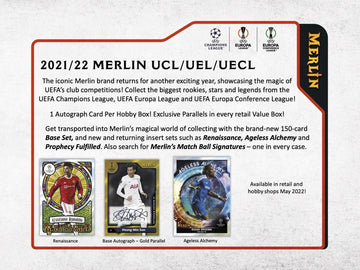 2021/22 Topps Chrome Merlin UEFA Champions League Soccer Box