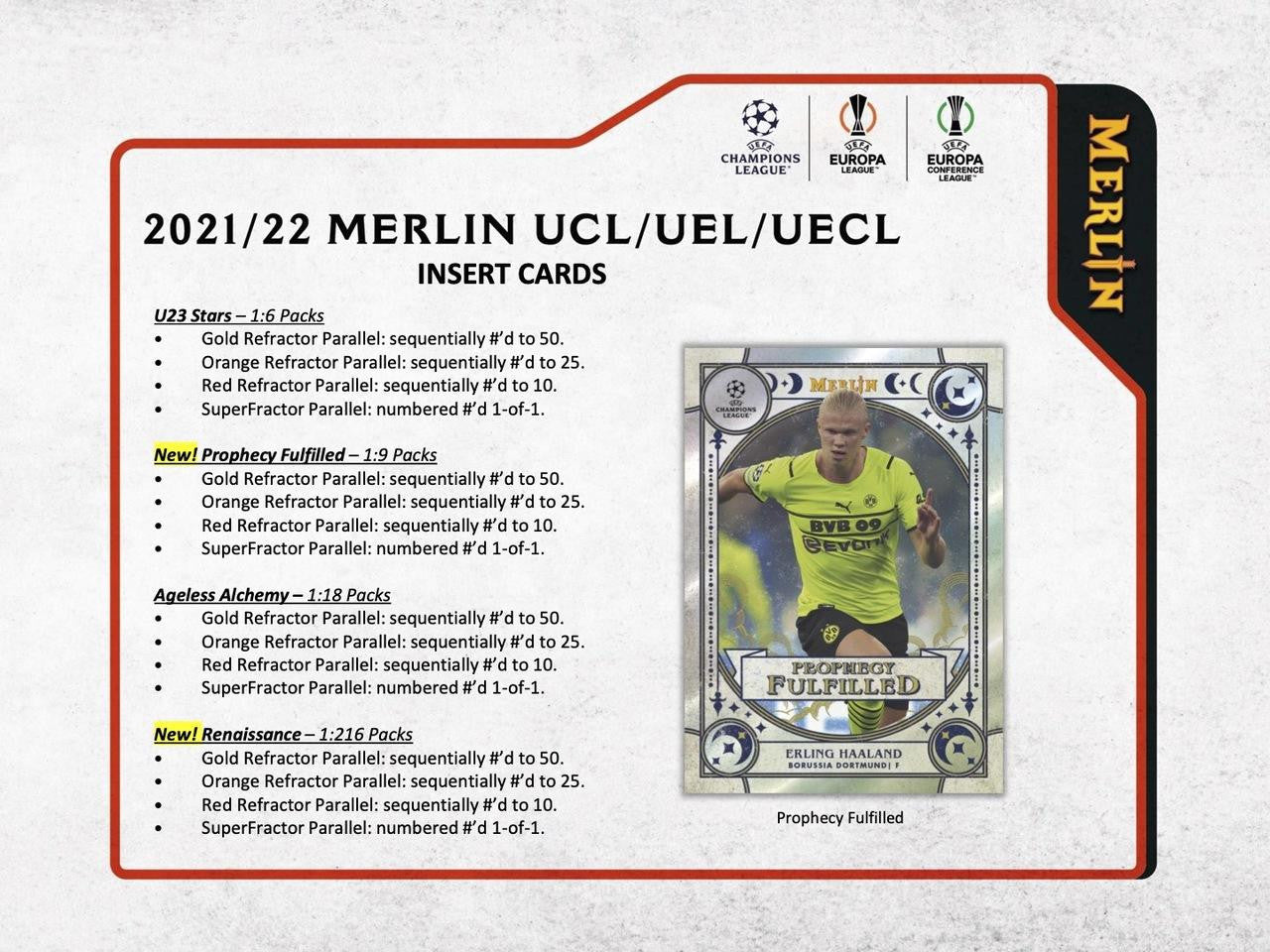 2021/22 Topps Chrome Merlin UEFA Champions League Soccer Case