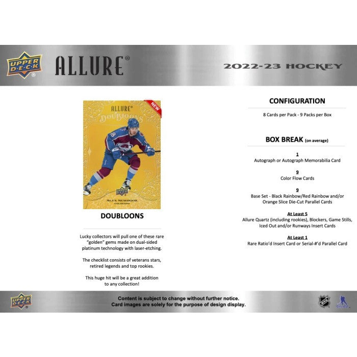2022/23 Upper Deck Allure Hockey Hobby Case (18)