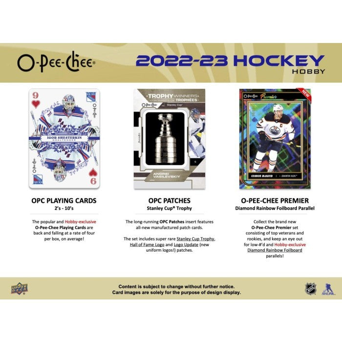 2022/23 Upper Deck O-Pee-Chee Hockey Hobby Box