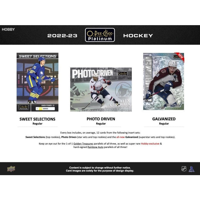 2022/23 Upper Deck O-Pee-Chee Platinum Hockey Hobby Box