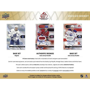 2022/23 Upper Deck SP Game Used Hockey Hobby Case (18)
