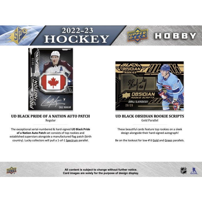 2022/23 Upper Deck SPx Hockey Hobby 20-Box Case