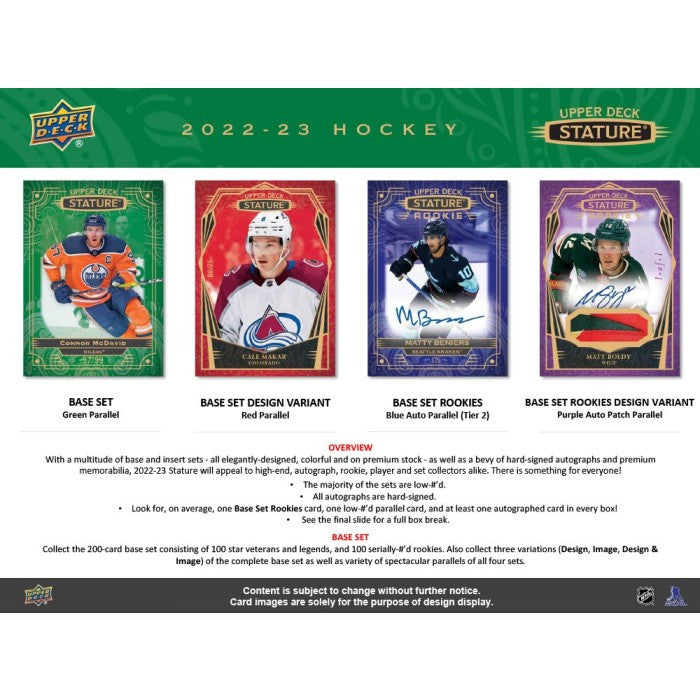 2022/23 Upper Deck Stature Hockey Hobby Case (16)