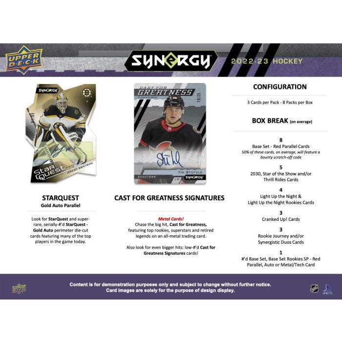 2022-23 Upper Deck Synergy Hockey Hobby Case (16)