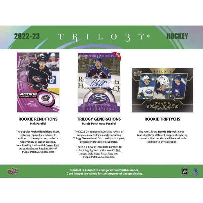 2022/23 Upper Deck Trilogy Hockey Hobby Case (20)