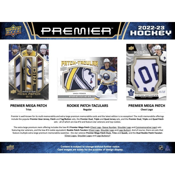 2022/23 Upper Deck Premier Hockey Hobby Case (10)