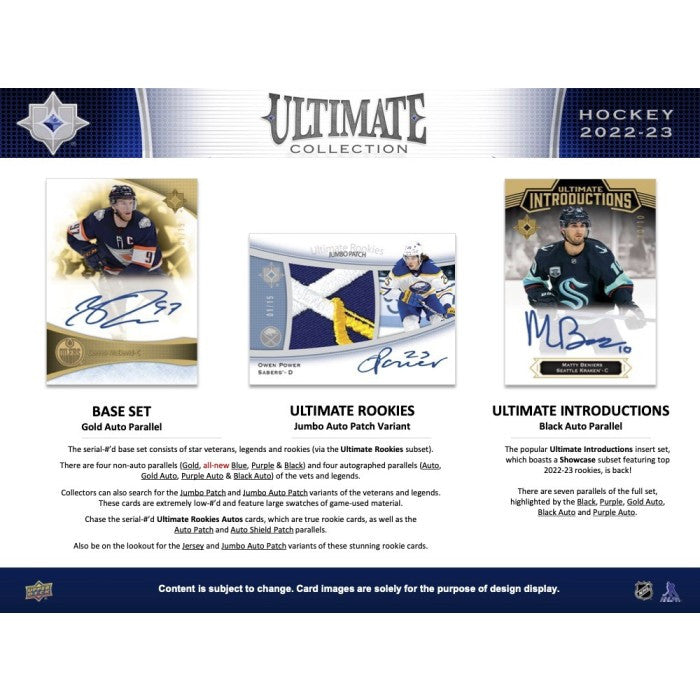 2022/23 Upper Deck Ultimate Collection Hockey Hobby Case (16)